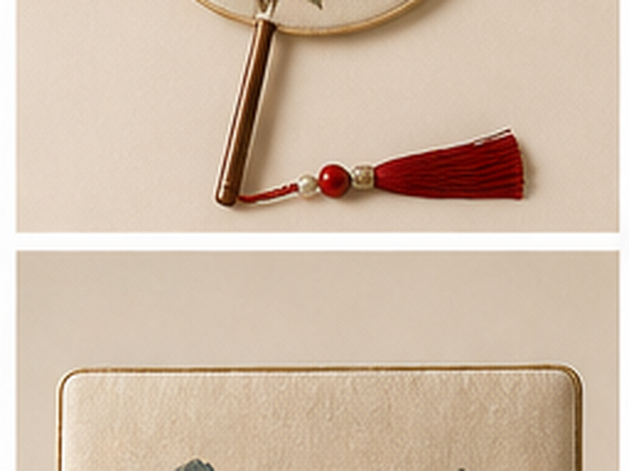 Shu Embroidery Hand Fan