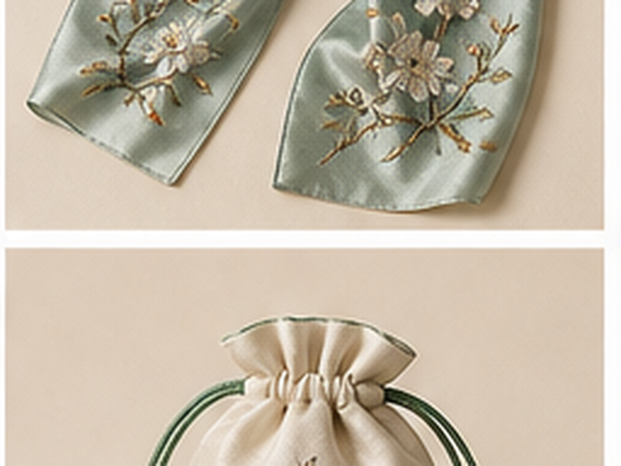 Floral Embroidery Scarf